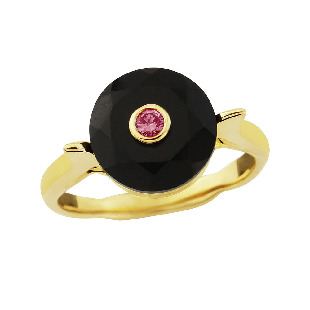 Onyx and Ruby Ring