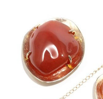 Carnelian Pendant Top&Brooch/Dark